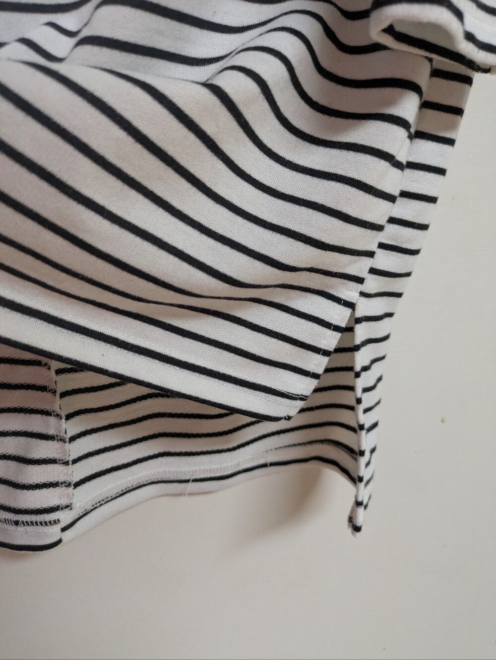 Striped Back-Detail Shift Dress - Black/White - Picture 5 of 10